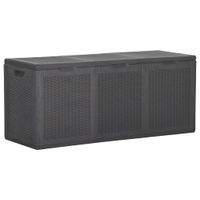 Tuinbox 270 L PP rattan zwart