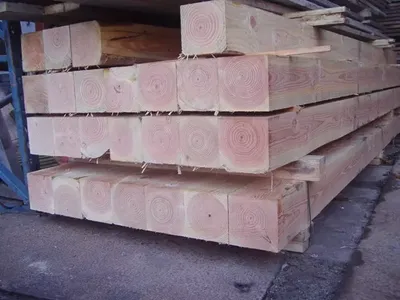 Paal 7 x 7 ruig douglas p.m