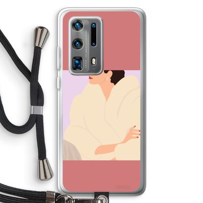 Cosy: Huawei P40 Pro Plus Transparant Hoesje met koord