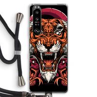 Tiger and Rattlesnakes: Sony Xperia 1 III Transparant Hoesje met koord