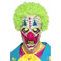 UV clown masker met haar   -