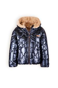 NoNo Meisjes winterjas met capuchon - Bee - Navy blauw