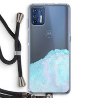 Fantasie pastel: Motorola Moto G9 Plus Transparant Hoesje met koord