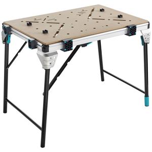 Wolfcraft 6909000 Master work 1600 mobiele werktafel 21 kg Zwart, Zilver