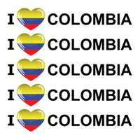 Sticker - 10x - I love Colombia - 19 x 4 cm - colombia - landenthema