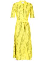 3.1 Phillip Lim robe-polo Art Nouveau à motif en jacquard - Jaune