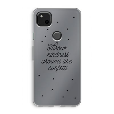 Confetti: Google Pixel 4a Transparant Hoesje