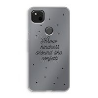 Confetti: Google Pixel 4a Transparant Hoesje