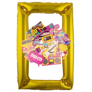 Foto prop set met frame - verjaardag/birthday party - 31-delig - photo booth accessoires