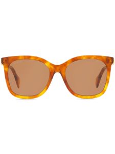 Gucci Eyewear lunettes de soleil à monture oversize - Marron