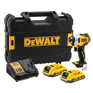 DeWALT DCF809D2T Accu slagschroevendraaier 190Nm 18V XR 2.0Ah in TSTAK
