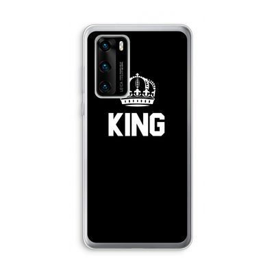 King zwart: Huawei P40 Transparant Hoesje