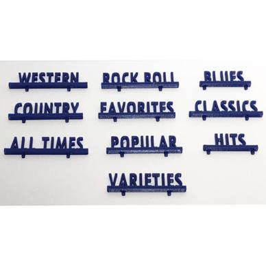 Ami Classificatie Woorden Blauw 10 stuks