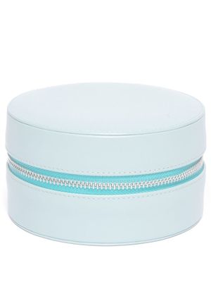 Rapport boîte à bijoux de voyage à fermeture zippée - Bleu