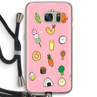 Happy bento friends: Samsung Galaxy S7 Transparant Hoesje met koord Happy bento friends: Samsung Galaxy S7 Transparant Hoesje met koord
