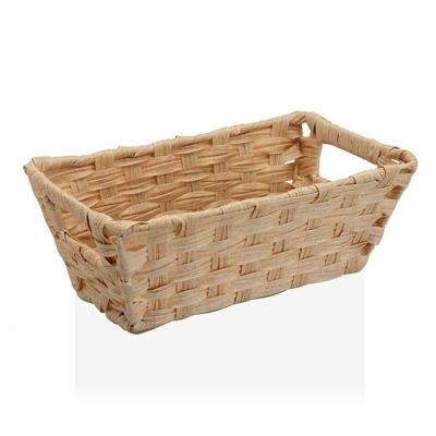 Veelzijdige mand Versa 17 x 11,5 x 29 cm Met handvatten Beige