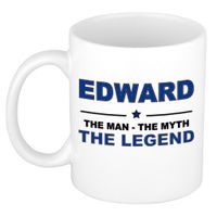 Edward The man, The myth the legend cadeau koffie mok / thee beker 300 ml   - - thumbnail