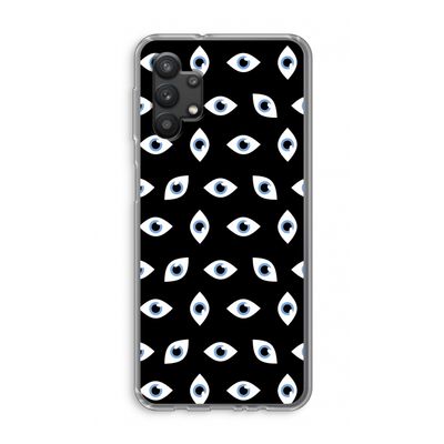 Eyes pattern: Samsung Galaxy A32 5G Transparant Hoesje