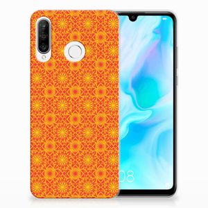 Huawei P30 Lite TPU bumper Batik Oranje