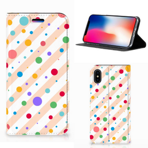 Apple iPhone X | Xs Hoesje met Magneet Dots