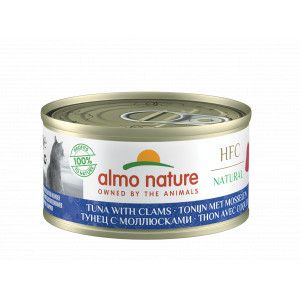 Almo Nature HFC Natural tonijn met venusschelpen natvoer kat (70 g) 18 x 70 g
