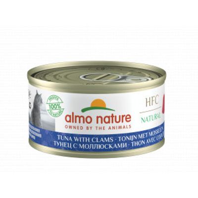 Almo Nature HFC Natural tonijn met venusschelpen natvoer kat (70 g) 24 x 70 g