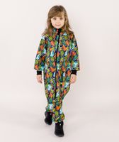 Waterproof Softshell Overall Comfy Colorful Leaves Jumpsuit - thumbnail