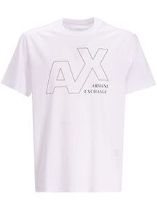 Armani Exchange t-shirt en coton à logo imprimé - Blanc