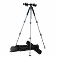 Walimex WAL-6702 + Auslegearm Tripod 1/4 inch, 3/8 inch Werkhoogte: 60 - 156 cm Zilver Incl. tas