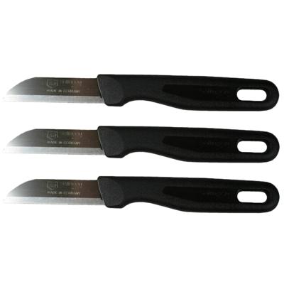 Solingen schilmesje - 3x - zwart - 16 cm - Keukengerei - aardappel schilmesjes