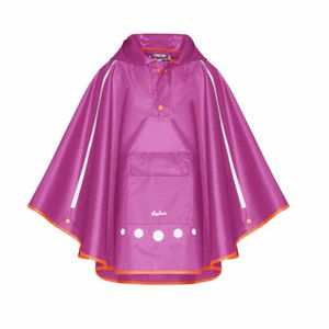 Playshoes regenponcho met tas paars Maat