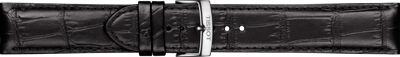 Horlogeband Tissot T600041838 Leder Zwart 21mm