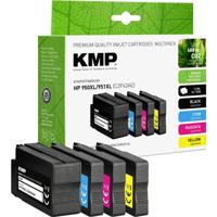 KMP Inktcartridge vervangt HP 950XL, 951XL, C2P43AE, CN045AE, CN046AE, CN047AE, CN048AE Compatibel Combipack Zwart, Cyaan, Magenta, Geel H100V 1722,4050