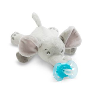 Philips Avent - Snuggle Knuffelspeen - Ultra Soft Olifant - 0/6 maanden