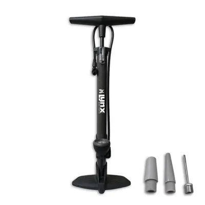 Fietspomp met Manometer - Grijs