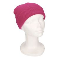 Basic winter muts roze voor meisjes   -