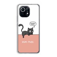 GSM poes: Xiaomi Mi 11 Transparant Hoesje GSM poes: Xiaomi Mi 11 Transparant Hoesje
