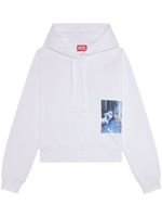 Diesel hoodie F-Reggy-Hood-L2 à imprimé photographique - Blanc