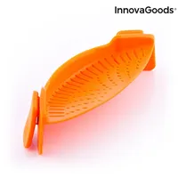 InnovaGoods Siliconen Pasta Vergiet - 22 x 6 x 8 cm - thumbnail