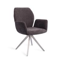 Jesper Home Eetkamerstoel 'Misaki' Turn Steel, Draaibaar, kleur Almost Black Jesper Home Eetkamerstoel 'Misaki' Turn Steel, Draaibaar, kleur Almost Black