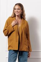 Petria linen look blazer - honey - 12965 Petria linen look blazer - honey - 12965