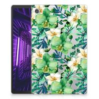 Lenovo Tab M10 Plus | Siliconen hoesje | Orchidee Groen