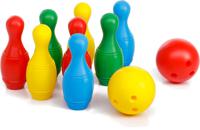 Paradiso toys Kegelspel 10-delig 31 cm multicolor - thumbnail