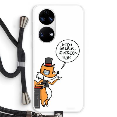 Geen Gezeik: Huawei P50 Transparant Hoesje met koord