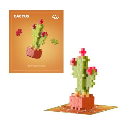 Plus Plus Plant packs - cactus plus-plus flowers & plants (4343)