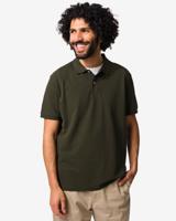HEMA Herenpolo Denton piqué donkergroen (donkergroen)