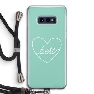 Best heart pastel: Samsung Galaxy S10e Transparant Hoesje met koord