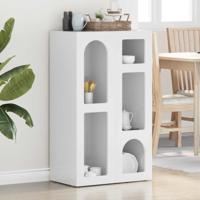 Dressoir Hoogglans wit 59 x 35 x 100,5 cm Bewerkt hout