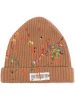 Mostly Heard Rarely Seen bonnet à broderie code-barres - Marron