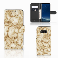 Samsung Galaxy S8 Bookcase Marmer Goud - thumbnail